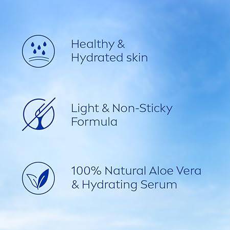 NIVEA Aloe Hydration Body Lotion 600 ml | 48 H Moisturization | Refreshing Hydration | Non Sticky Feel | With Goodness of Aloe Vera For Instant Hydration In Summer | For Men & Women - ANJANI MEDICAL