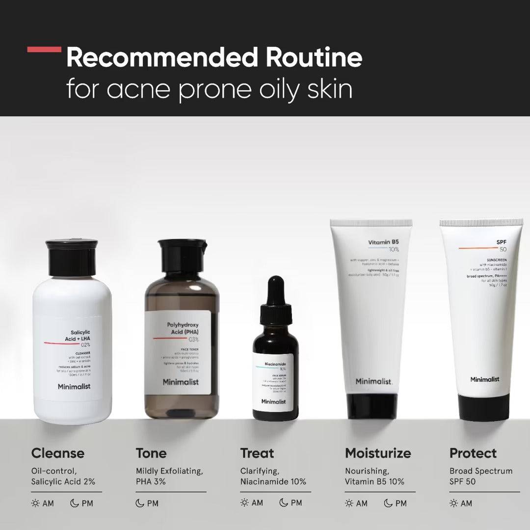 Minimalist 2% Salicyclic Acid + LHA Cleanser | Reduces Acne and Balances Oil - ANJANI MEDICAL