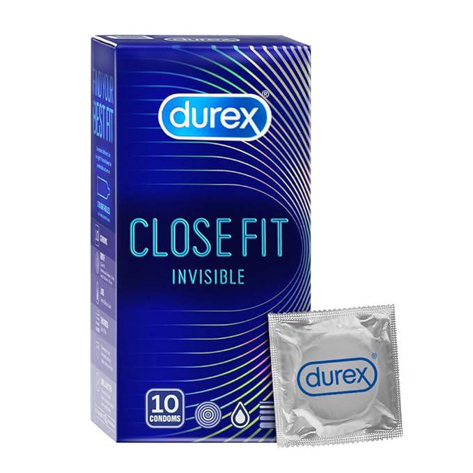Durex Close Fit Invisible Condoms for Men - 10s | Ultra Thin Condom - ANJANI MEDICAL