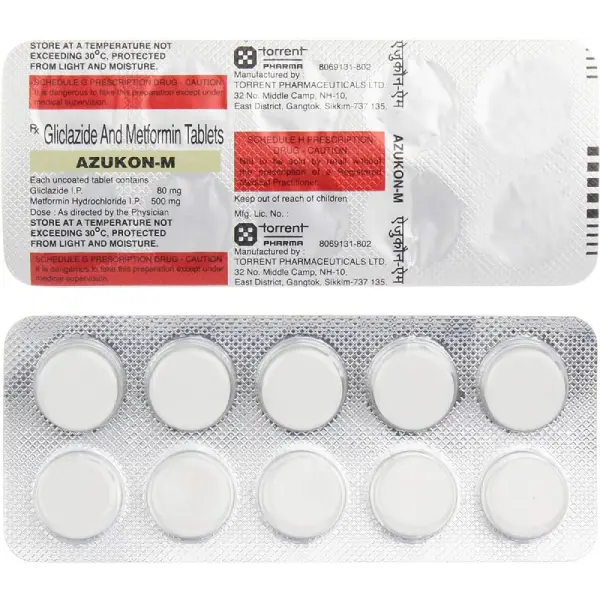 Azukon M Tablet 10'S - ANJANI MEDICAL