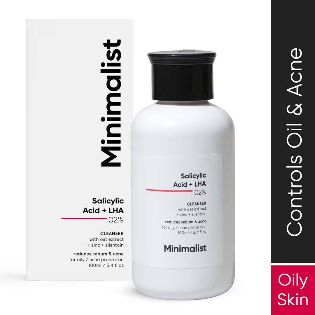 Minimalist 2% Salicyclic Acid + LHA Cleanser | Reduces Acne and Balances Oil - ANJANI MEDICAL