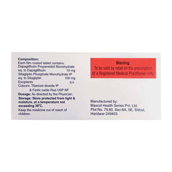 DAPAHENZ S 10/100 Tablet 10's - ANJANI MEDICAL
