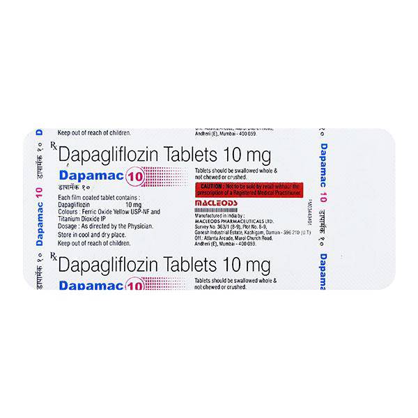 DAPAMAC 10 Tablet 10's - ANJANI MEDICAL