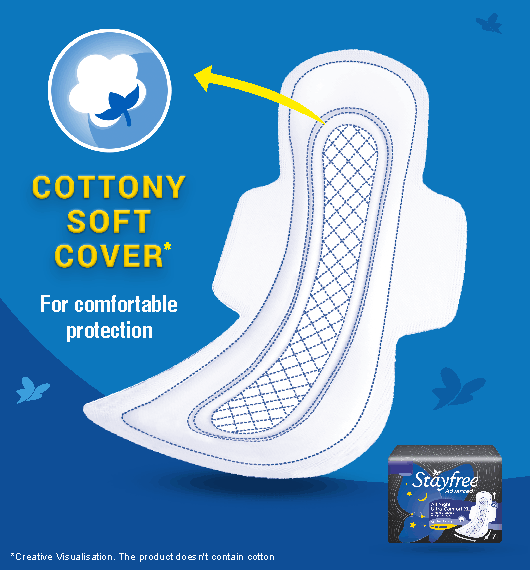 Stayfree Advanced All Nights All round leakage protection through the night - ANJANI MEDICAL