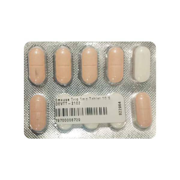 Emvose Trio 1mg Tablet 10'S - ANJANI MEDICAL
