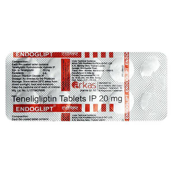 ENDOGLIPT 20mg Tablet 10's - ANJANI MEDICAL