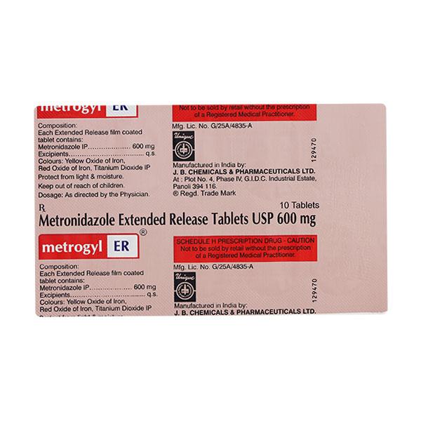METROGYL ER 600MG - ANJANI MEDICAL