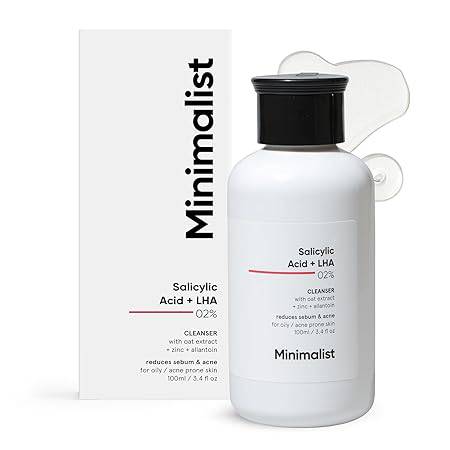 Minimalist 2% Salicylic Acid Face Wash For Oily Skin | Sulphate free, Anti Acne Face Cleanser With LHA & Zinc For Acne or Pimples | For Women & Men | 100 ml - ANJANI MEDICAL