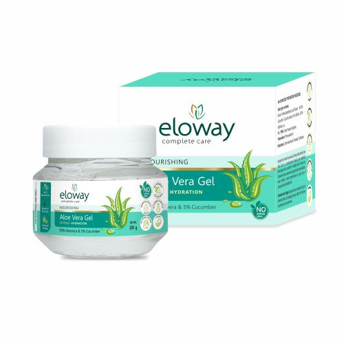 ELOWAY ALOEVERA GEL WITH 90% ALOEVERA & 5% CUCUMBER EXT. 100G - ANJANI MEDICAL