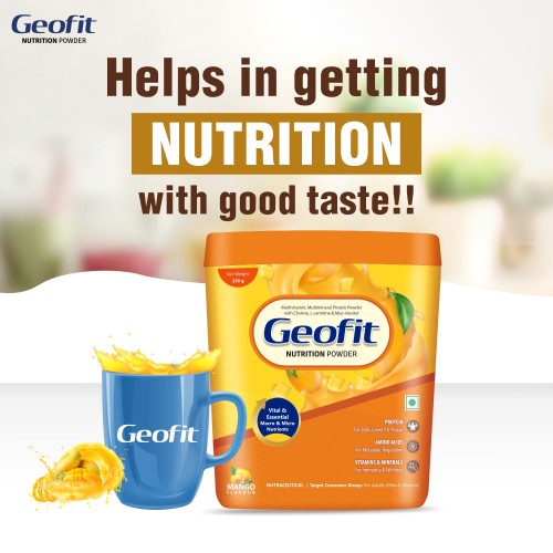 GEOFIT MANGO FLAVORED PROTEIN POWDER - ANJANI MEDICAL