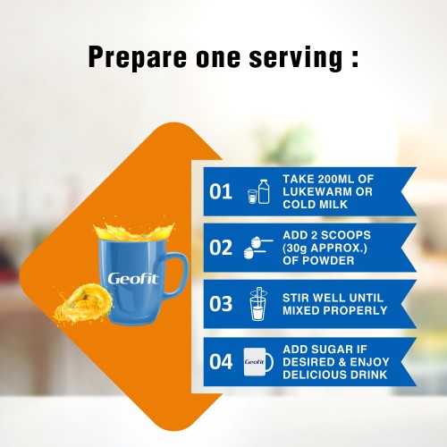 GEOFIT MANGO FLAVORED PROTEIN POWDER - ANJANI MEDICAL