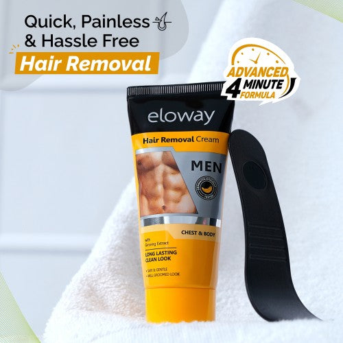 ELOWAY HAIR REMOVAL CREAM FOR MEN SUITABLE FOR CHEST LEGS UNDERARMS & ARMS 60G - ANJANI MEDICAL