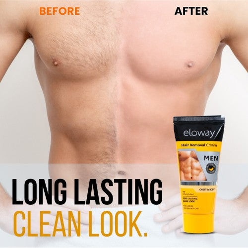 ELOWAY HAIR REMOVAL CREAM FOR MEN SUITABLE FOR CHEST LEGS UNDERARMS & ARMS 60G - ANJANI MEDICAL