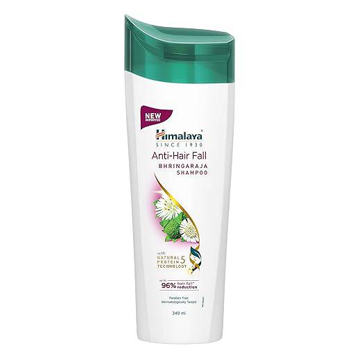 Himalaya SINCE 1930 Himalaya Anti-Hair Fall Bhringaraja Shampoo, Reduces Hair Fall, Makes Hair Healthy, With Bhringaraja & Palasha,For Men And Women, 340Ml - ANJANI MEDICAL