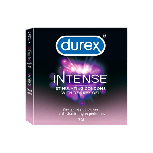 Durex Intense - 3 Condoms, 3s(Pack of 1) - ANJANI MEDICAL