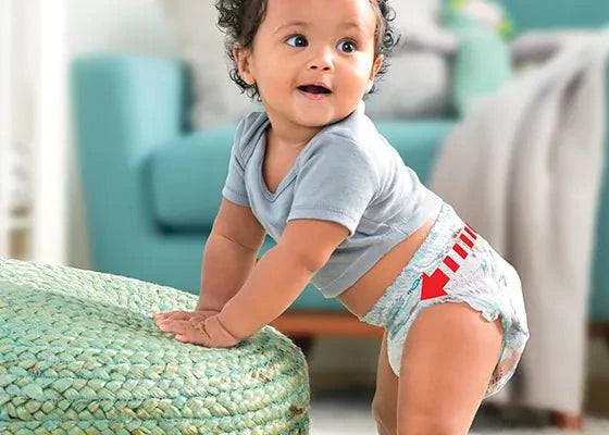 Pampers Active Baby Taped Diapers, Extra Large size diapers, (XL) 32 count, taped style custom fit - ANJANI MEDICAL