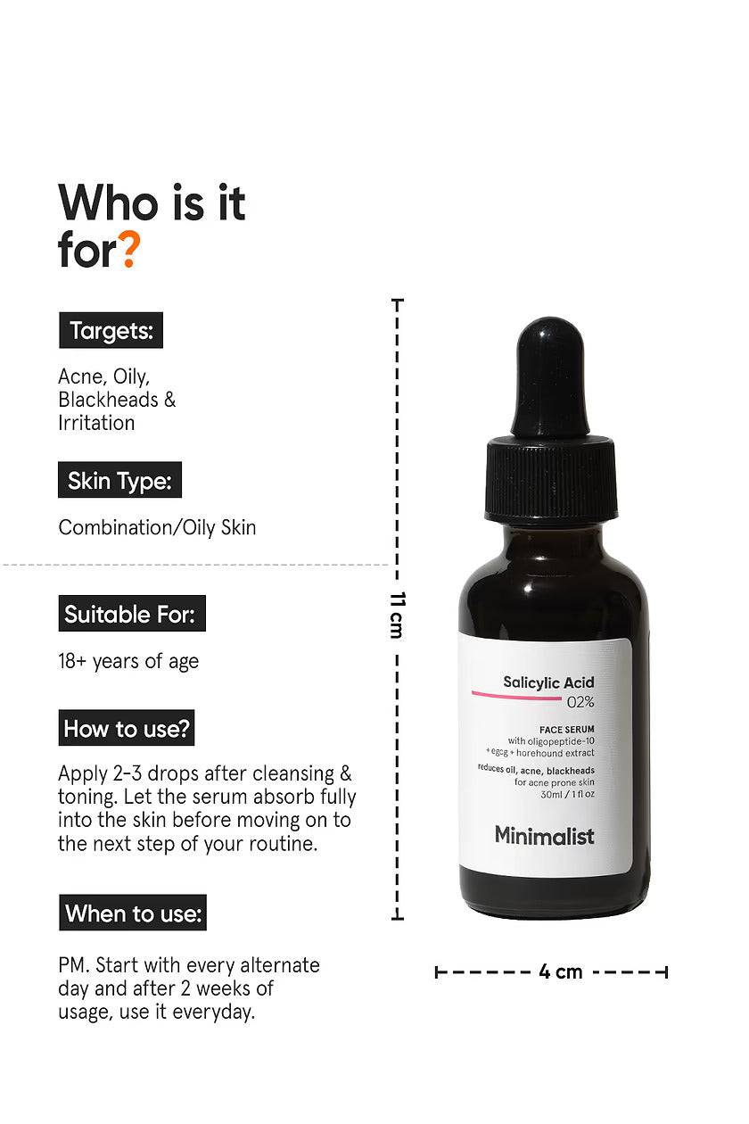 Minimalist Salicylic Acid 2% Face Serum - ANJANI MEDICAL