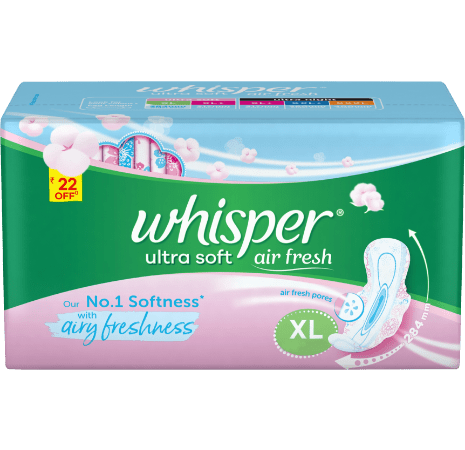 Whisper ultra soft air fresh xl 50 pad pack of 1 - ANJANI MEDICAL