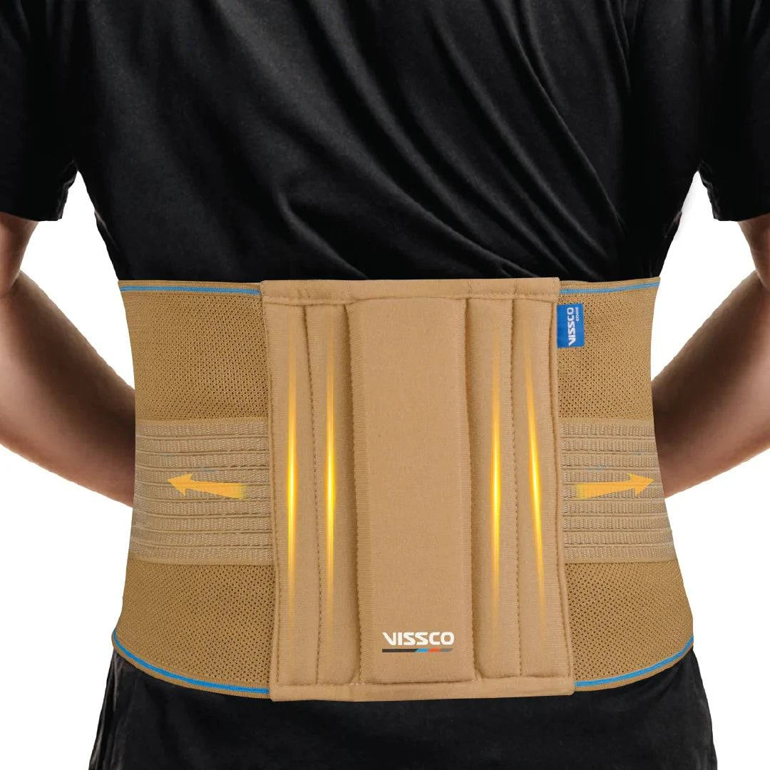 Sacro Lumbar Belt (Mild Support) | Provides Support to Lower Back | Corrects Posture & Relieves Back Pain (Beige) - ANJANI MEDICAL