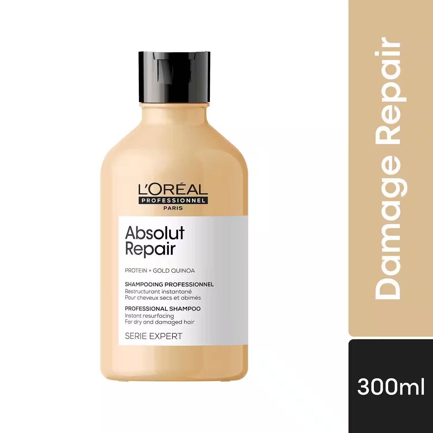 L'Oreal Professionnel Absolut Repair Shampoo For Dry and Damaged Hair (300 ml) With Wheat Protein - ANJANI MEDICAL