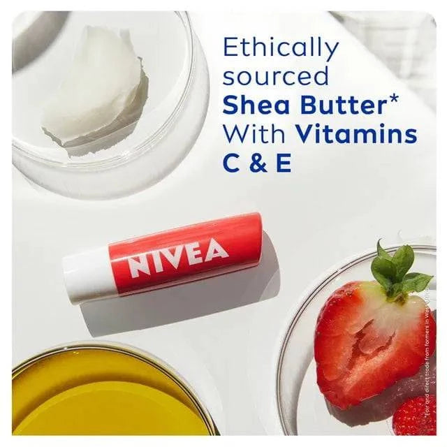 NIVEA Strawberry Shine Lip Balm 4.80 g - ANJANI MEDICAL