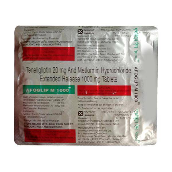 AFOGLIP M 1000 Tablet 15's - ANJANI MEDICAL