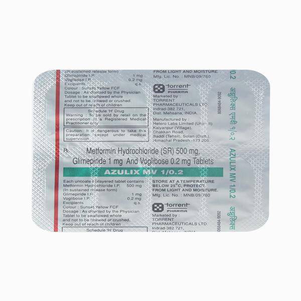 Azulix MV 1/0.2mg Tablet 10'S - ANJANI MEDICAL