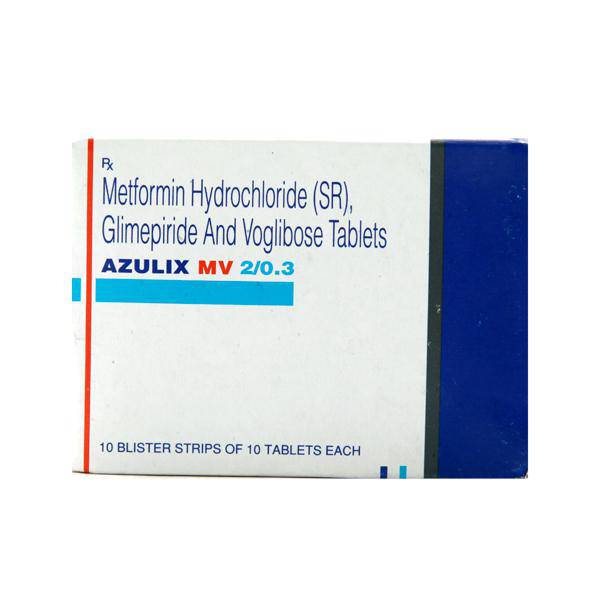 Azulix MV 2/0.3mg Tablet 10'S - ANJANI MEDICAL
