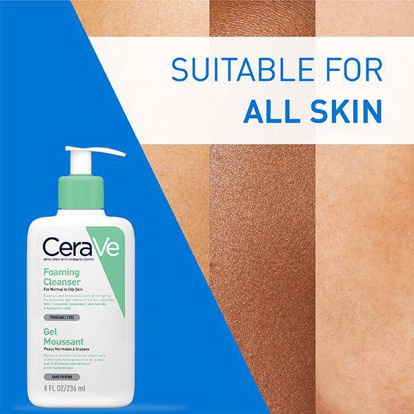 CeraVe Foaming Cleanser For Normal To Oily Skin 236 ml - ANJANI MEDICAL