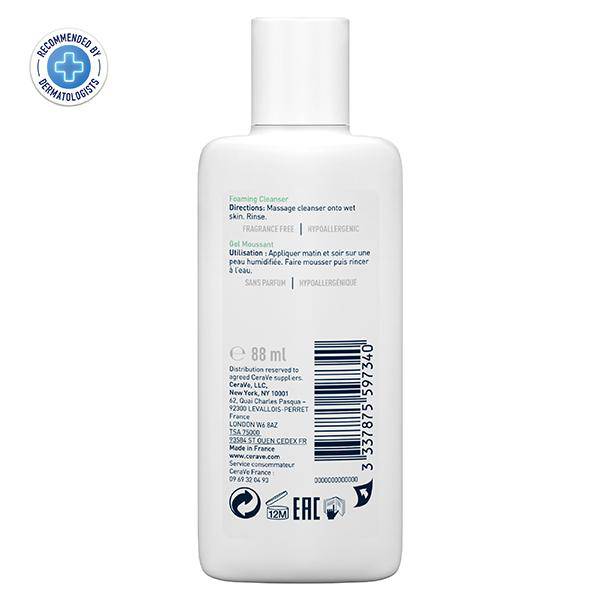 CeraVe Foaming Cleanser For Normal To Oily Skin 88 ml - ANJANI MEDICAL