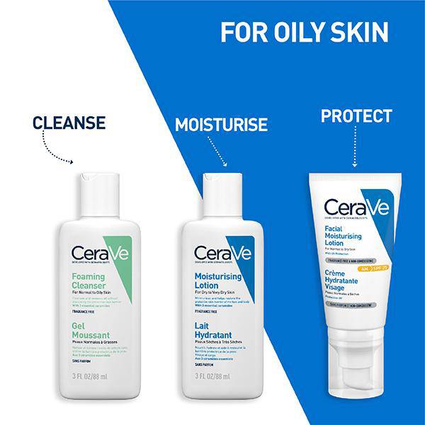 CeraVe Foaming Cleanser For Normal To Oily Skin 88 ml - ANJANI MEDICAL
