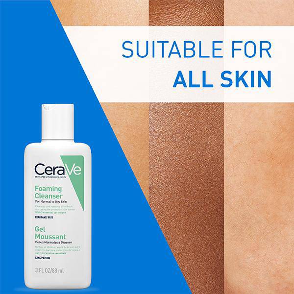 CeraVe Foaming Cleanser For Normal To Oily Skin 88 ml - ANJANI MEDICAL