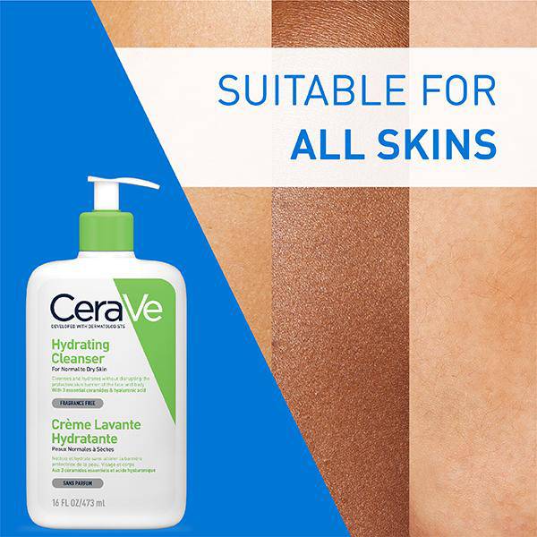 CeraVe Hydrating Cleanser For Normal To Dry Skin 473 ml - ANJANI MEDICAL