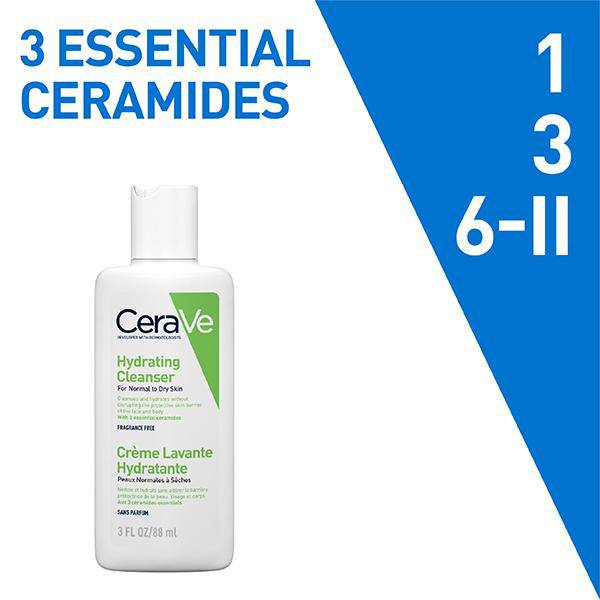 CeraVe Hydrating Cleanser For Normal To Dry Skin 88 ml - ANJANI MEDICAL