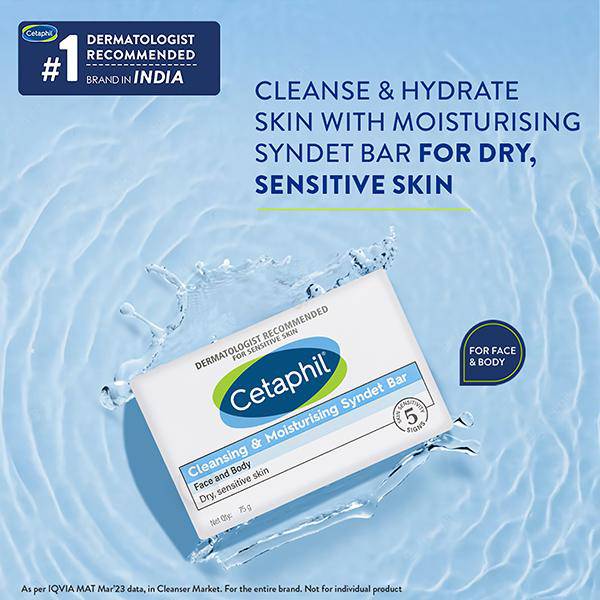 Cetaphil Syndet Bar 75gm - ANJANI MEDICAL