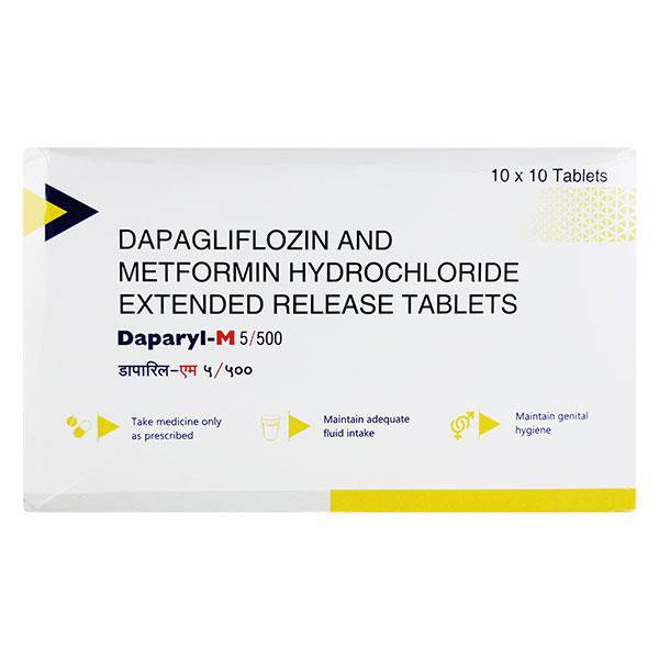 DAPARYL M 5/500 Tablet 10's - ANJANI MEDICAL