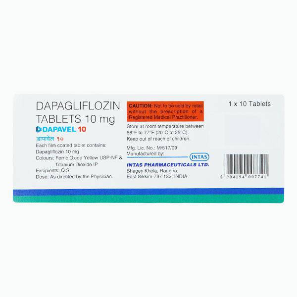 DAPAVEL 10 Tablet 10's - ANJANI MEDICAL