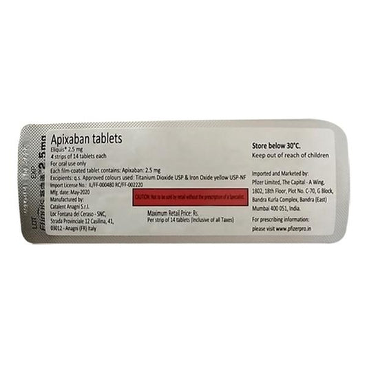 ELIQUIS 2.5 - ANJANI MEDICAL