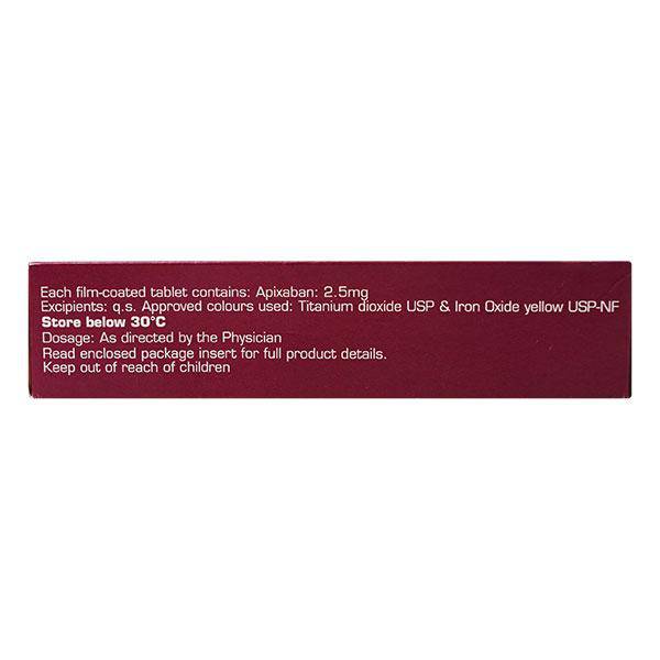 Eliquis 2.5mg Tablet 10'S - ANJANI MEDICAL