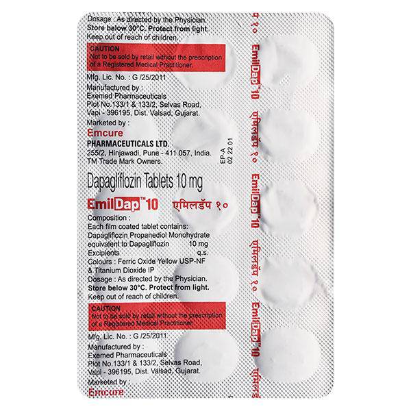 EMILDAP 10 Tablet 15's - ANJANI MEDICAL