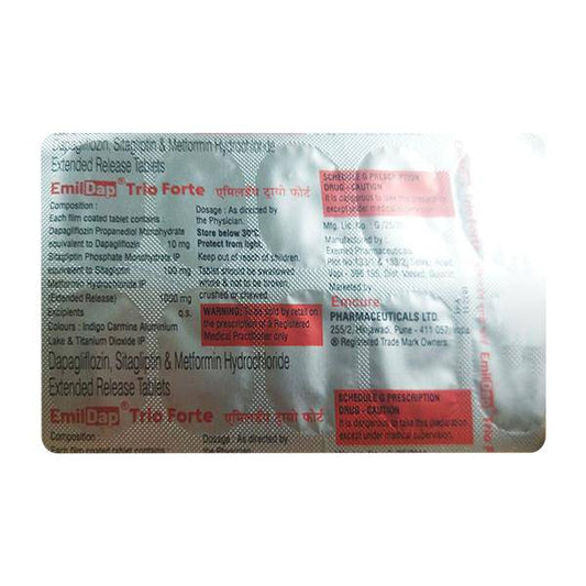 EMILDAP TRIO FORTE Tablet 10's - ANJANI MEDICAL