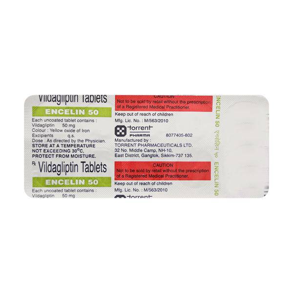 ENCELIN 50mg Tablet 10's - ANJANI MEDICAL