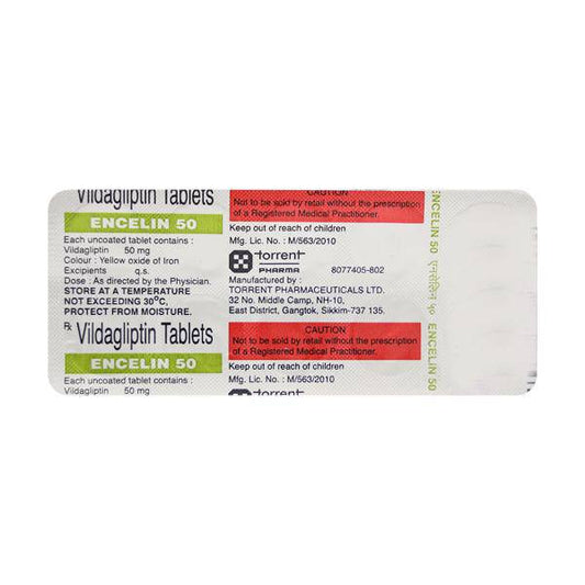 ENCELIN 50mg Tablet 10's - ANJANI MEDICAL