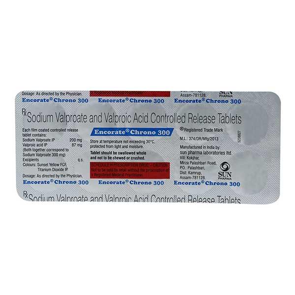 ENCORATE CHRONO 300MG 10T - ANJANI MEDICAL