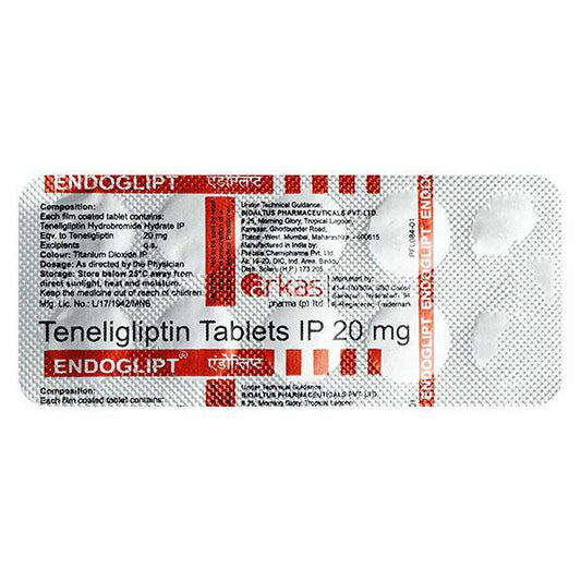 ENDOGLIPT 20mg Tablet 10's - ANJANI MEDICAL