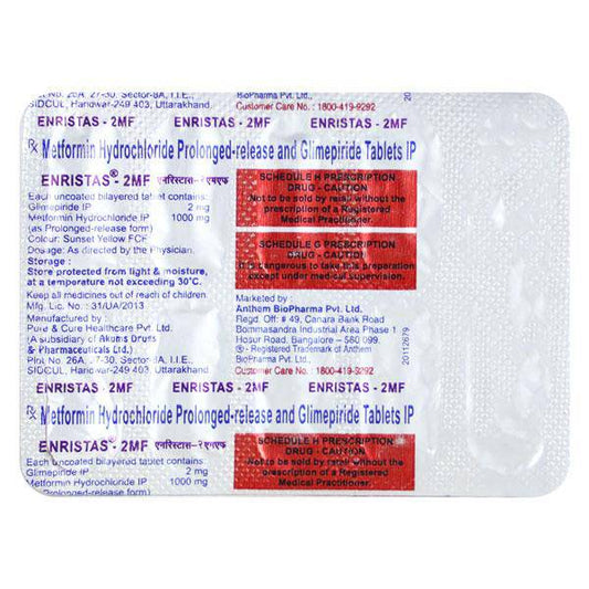 Enristas 2Mf Tablet 10'S - ANJANI MEDICAL