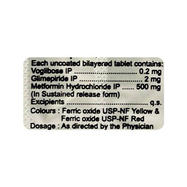 Glimda MV 2mg Tablet 10'S - ANJANI MEDICAL