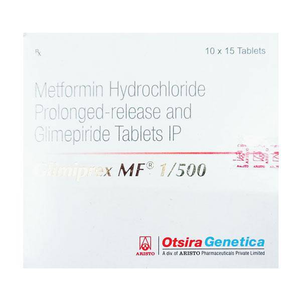 GLIMIPREX MF 1/500 Tablet 15's - ANJANI MEDICAL