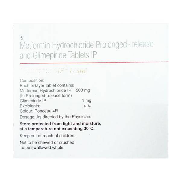 GLIMIPREX MF 1/500 Tablet 15's - ANJANI MEDICAL