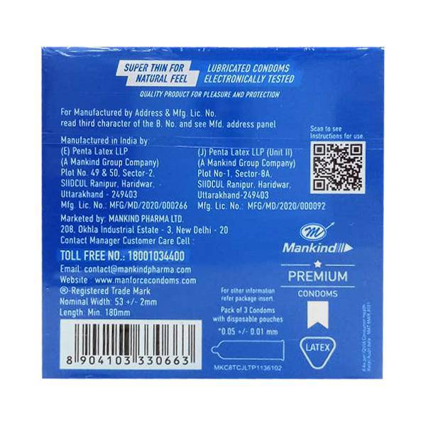 Manforce Epic Desire Super Thin Condoms - Skin Chocolate 3's - ANJANI MEDICAL